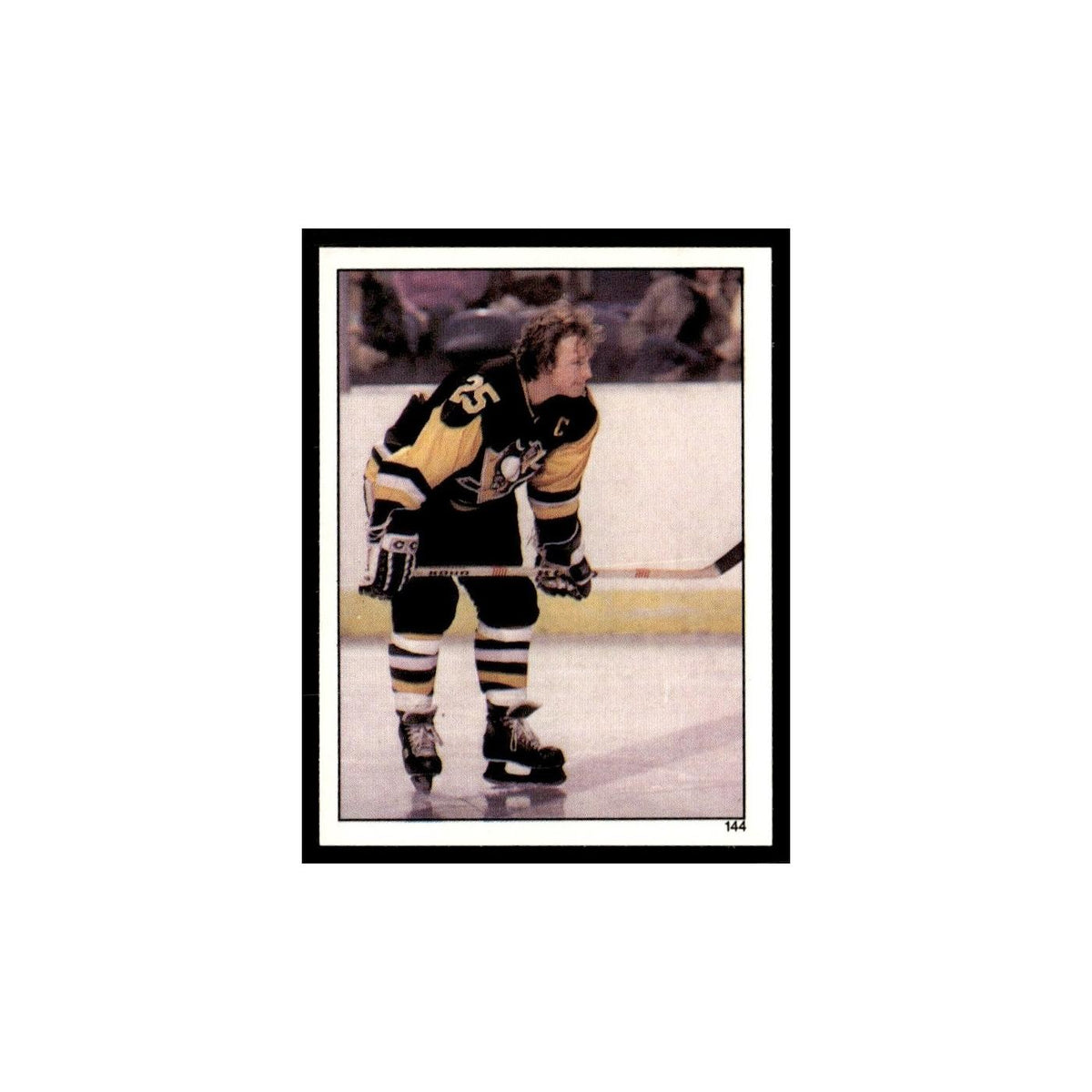 Randy Carlyle 1982 Topps Stickers #144 Pittsburgh Penguins Hockey Card EX