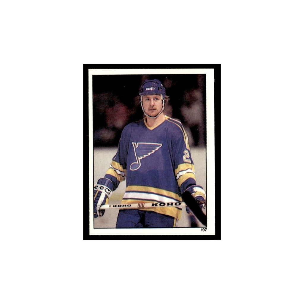 Bernie Federko 1982 Topps Stickers #197 St. Louis Blues Hockey Card EX