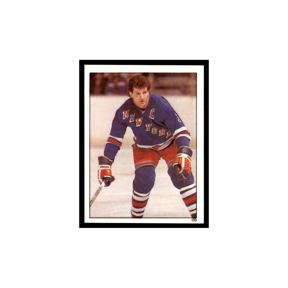 Barry Beck 1982 Topps Stickers #135 New York Rangers Hockey Card EX