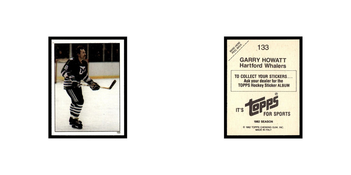 Garry Howatt 1982 Topps Stickers #133 Hartford Whalers Hockey Card EX