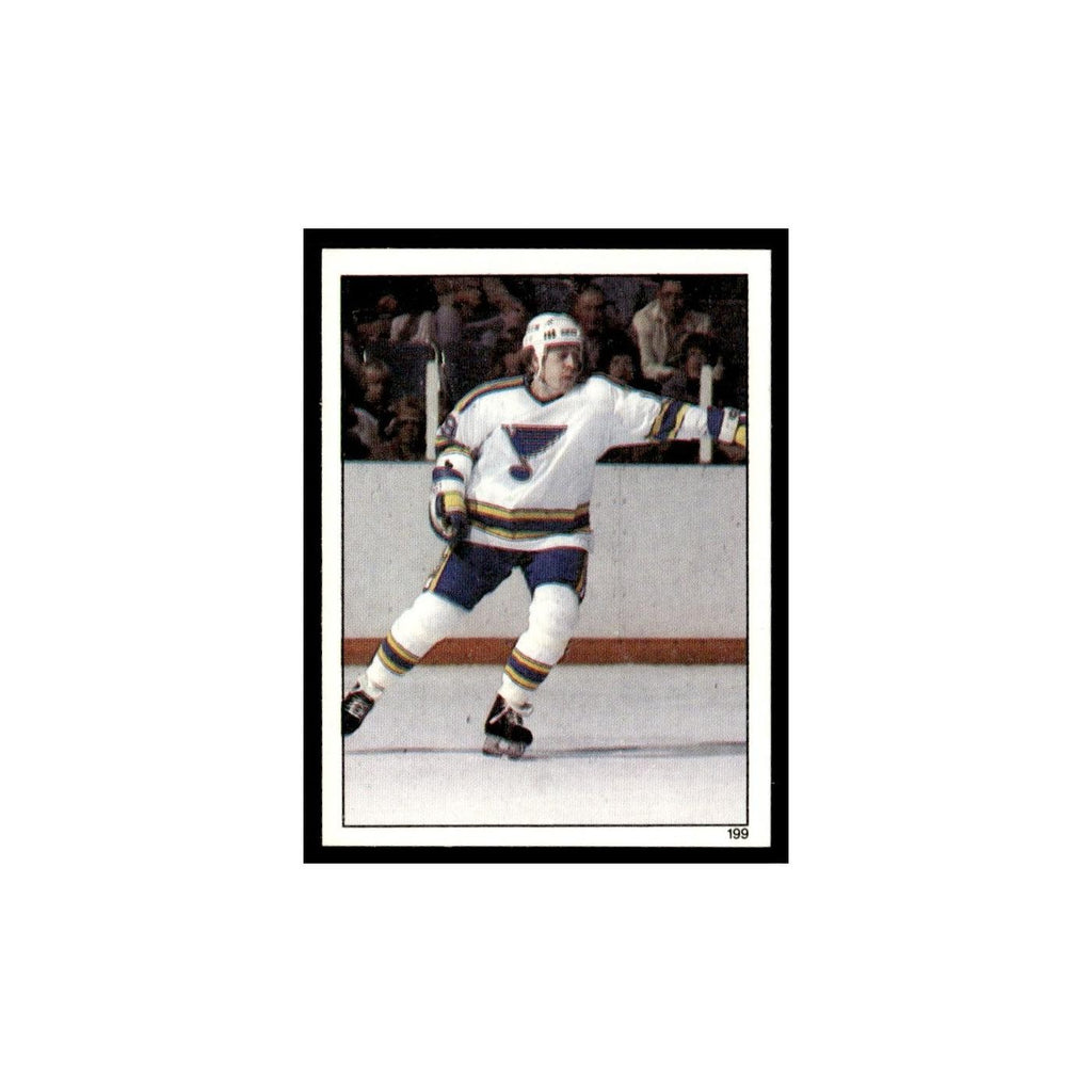Blake Dunlop 1982 Topps Stickers #199 St. Louis Blues Hockey Card EX