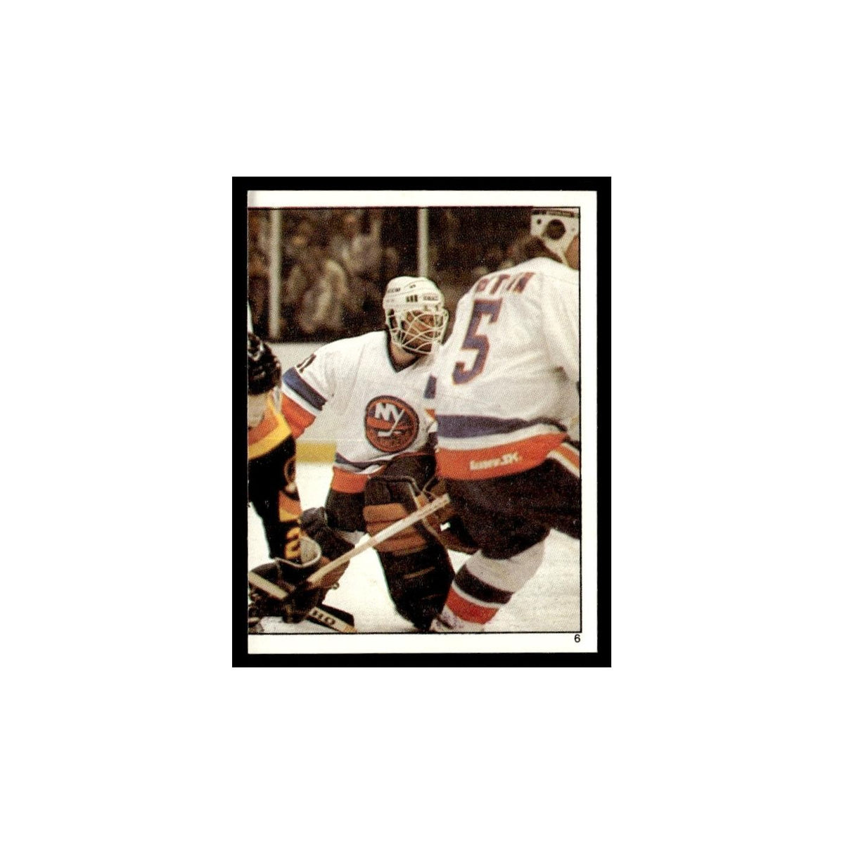 Stanley Cup Final 1982 1982 Topps Stickers #6 New York Islanders Hockey Card EX