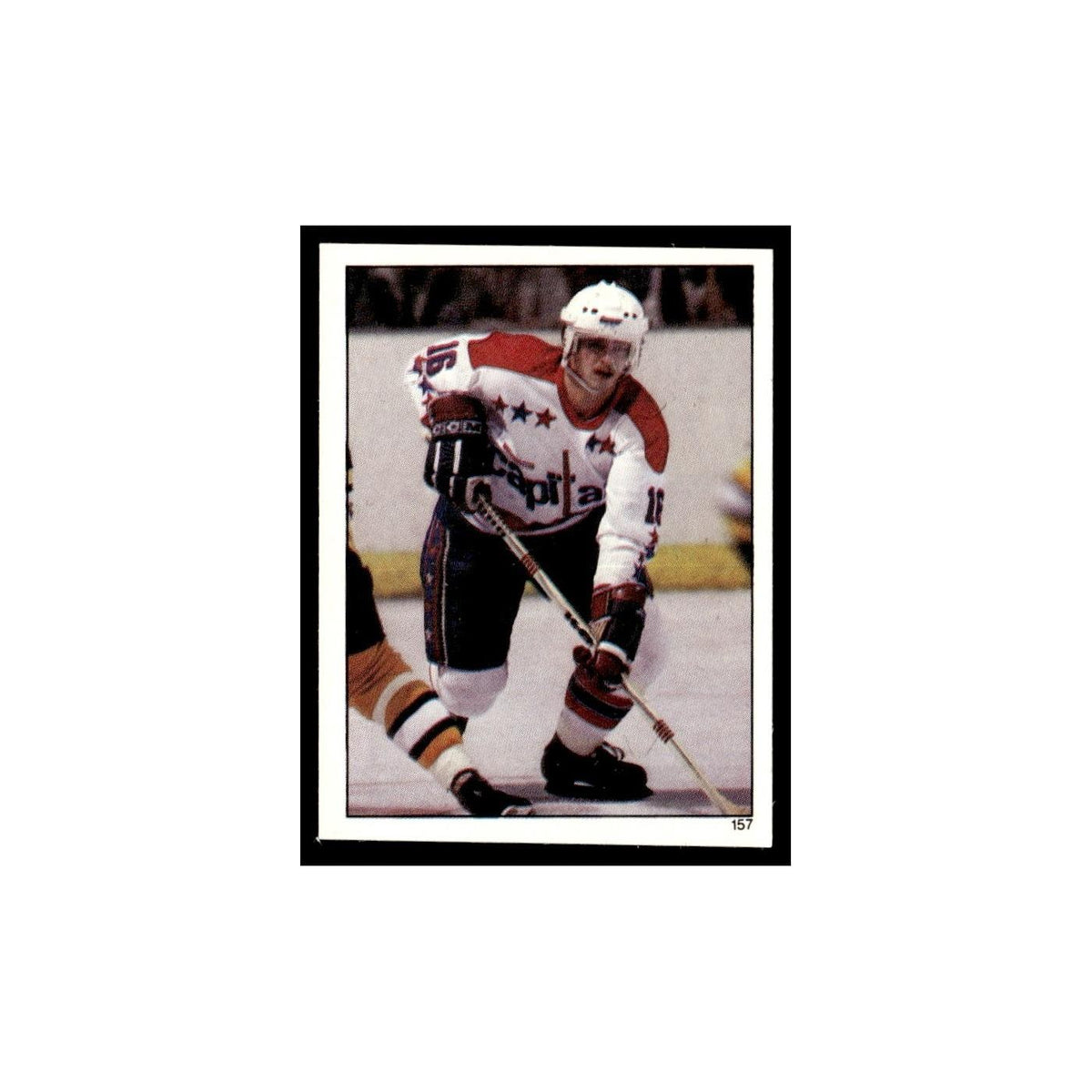 Bengt Gustafsson 1982 Topps Stickers #157 Washington Capitals Hockey Card EX