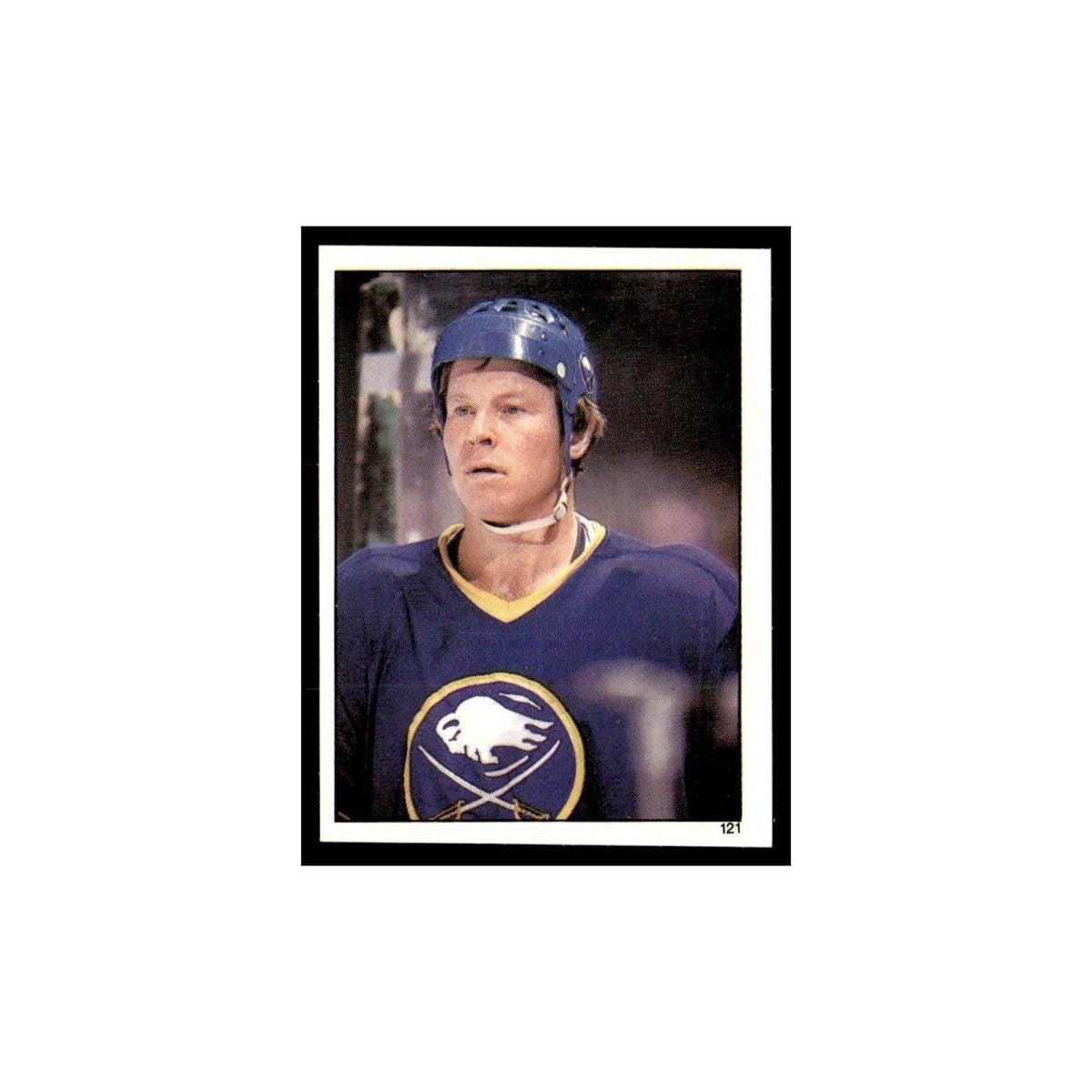 John Van Boxmeer 1982 Topps Stickers #121 Buffalo Sabres Hockey Card EX