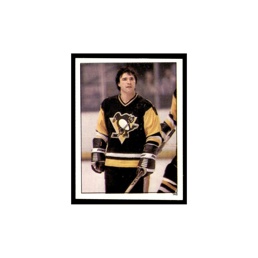 Pat Boutette 1982 Topps Stickers #148 Pittsburgh Penguins Hockey Card EX