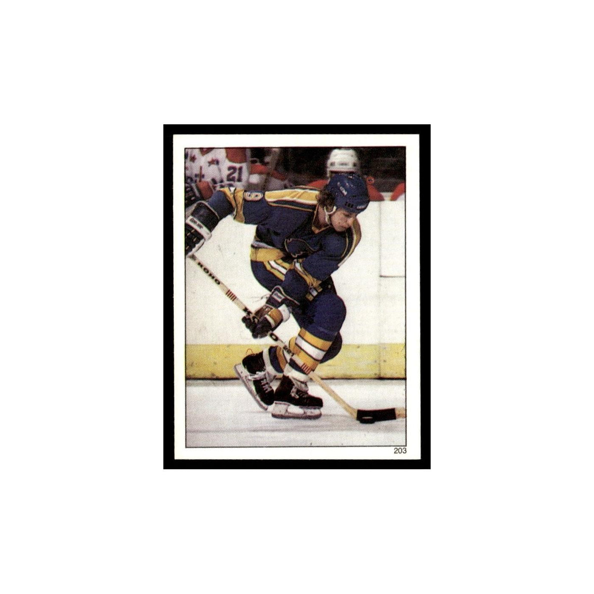 Perry Turnbull 1982 Topps Stickers #203 St. Louis Blues Hockey Card EX