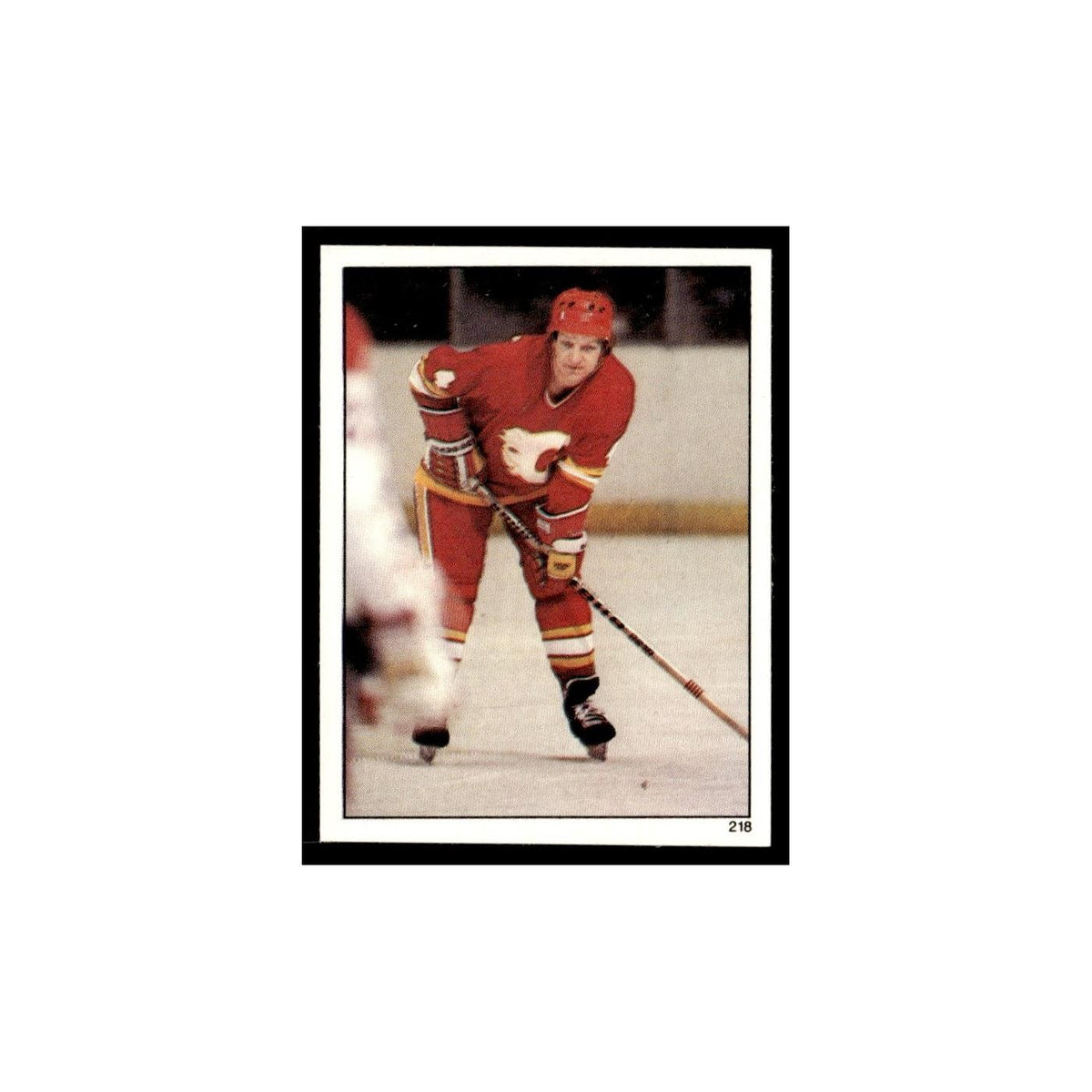 Pekka Rautakallio 1982 Topps Stickers #218 Calgary Flames Hockey Card EX