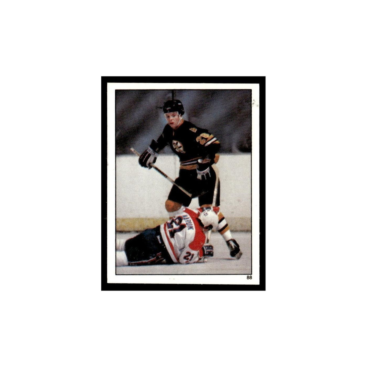 Tom Fergus 1982 Topps Stickers #88 Boston Bruins Hockey Card EX