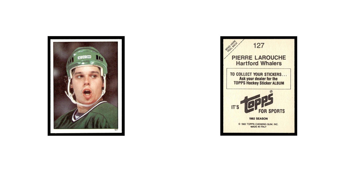 Pierre Larouche 1982 Topps Stickers #127 Hartford Whalers Hockey Card EX