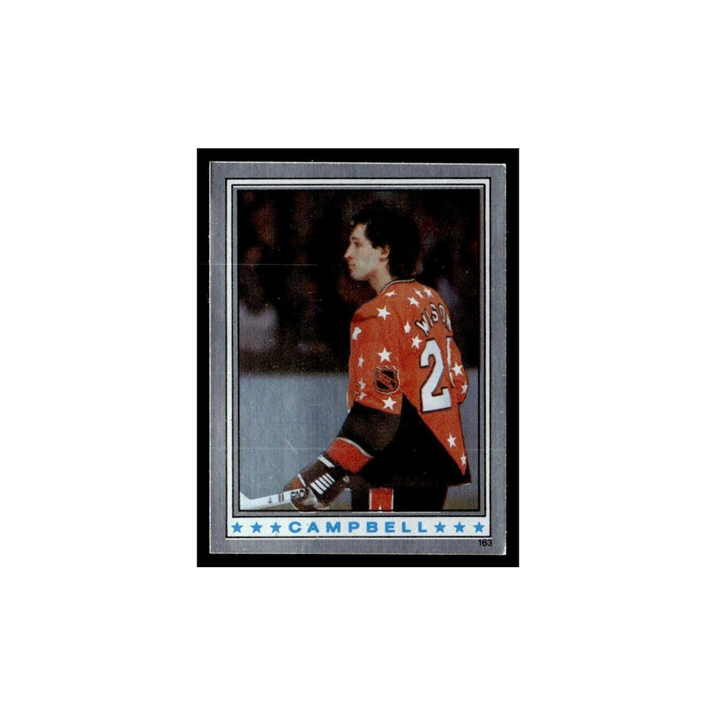 Doug Wilson 1982 Topps Stickers #163 Chicago Blackhawks Hockey Card EX