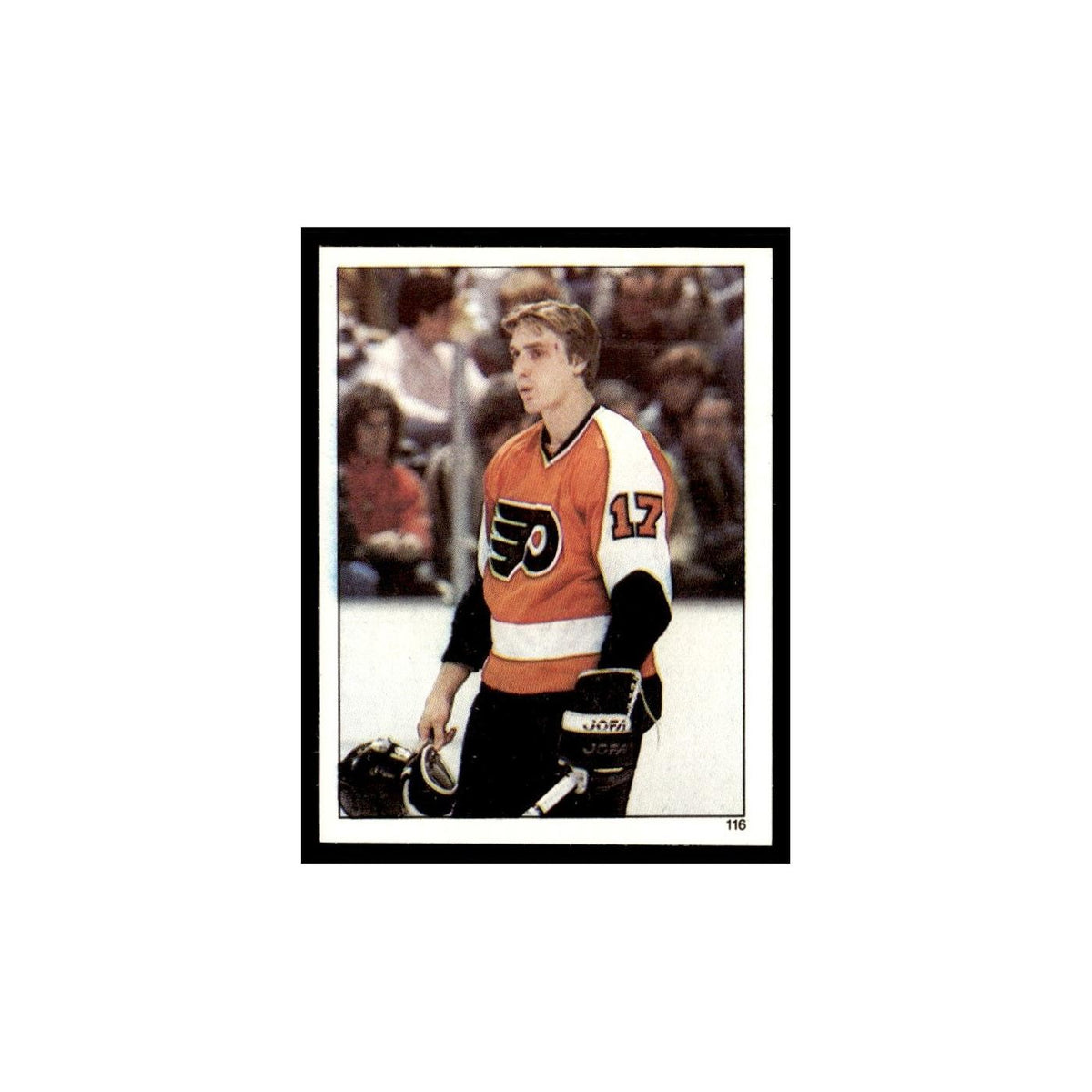 Paul Holmgren 1982 Topps Stickers #116 Philadelphia Flyers Hockey Card EX