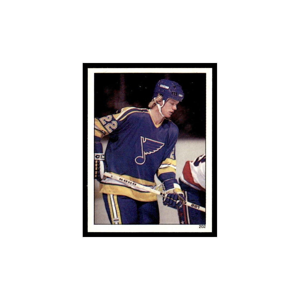 Jorgen Pettersson 1982 Topps Stickers #202 St. Louis Blues Hockey Card EX