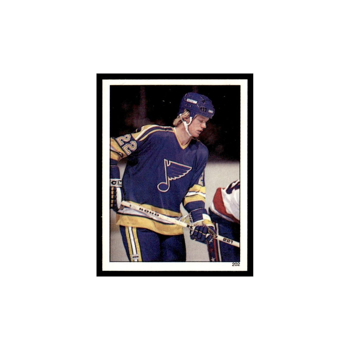 Jorgen Pettersson 1982 Topps Stickers #202 St. Louis Blues Hockey Card EX