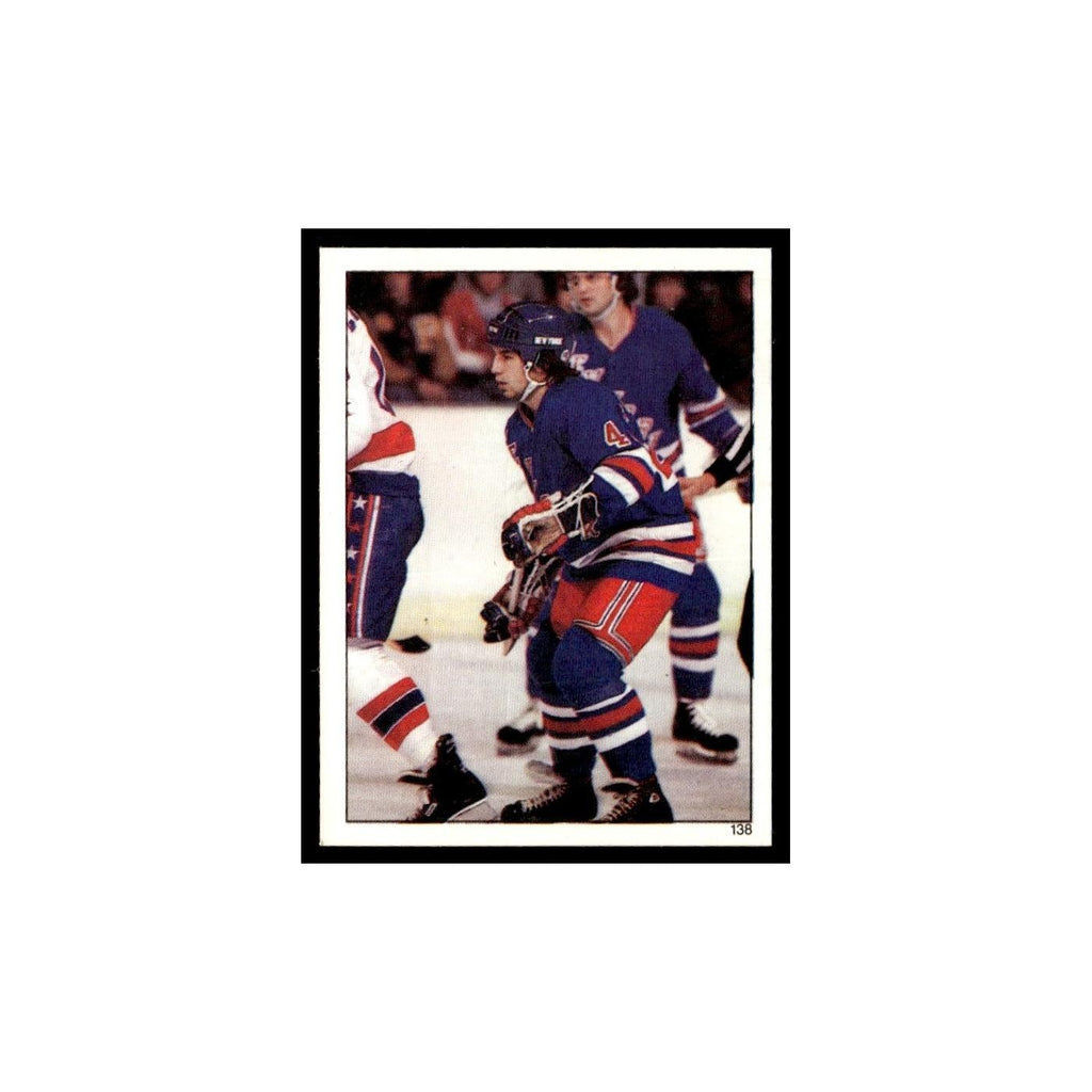 Mark Pavelich 1982 Topps Stickers #138 New York Rangers Hockey Card EX