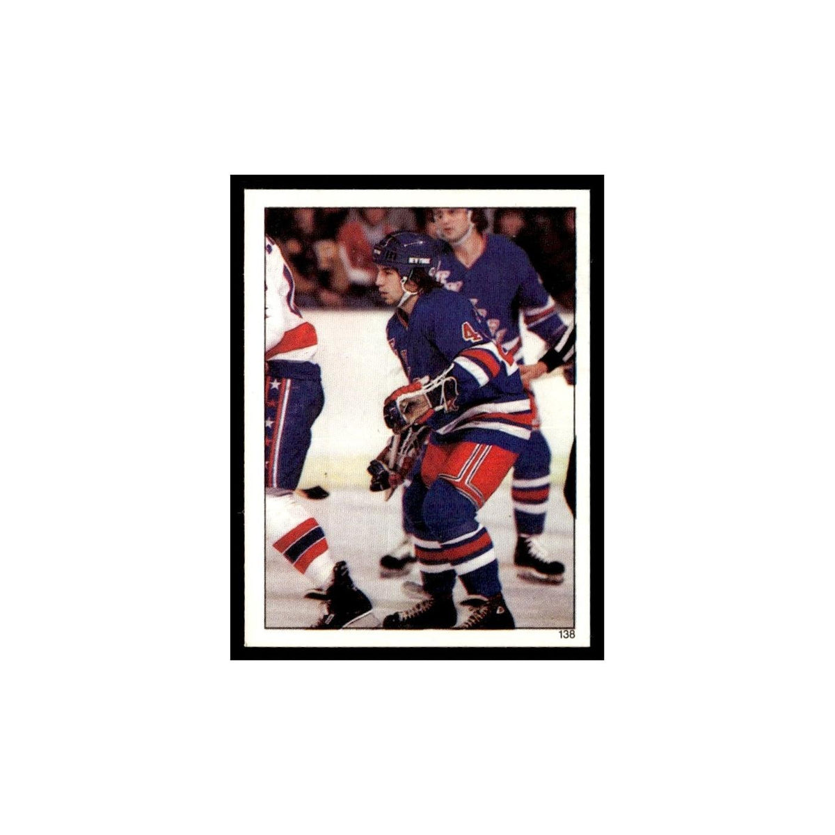 Mark Pavelich 1982 Topps Stickers #138 New York Rangers Hockey Card EX