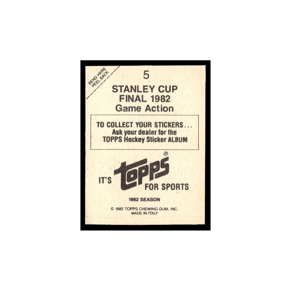 Stanley Cup Final 1982 1982 Topps Stickers #5 EX