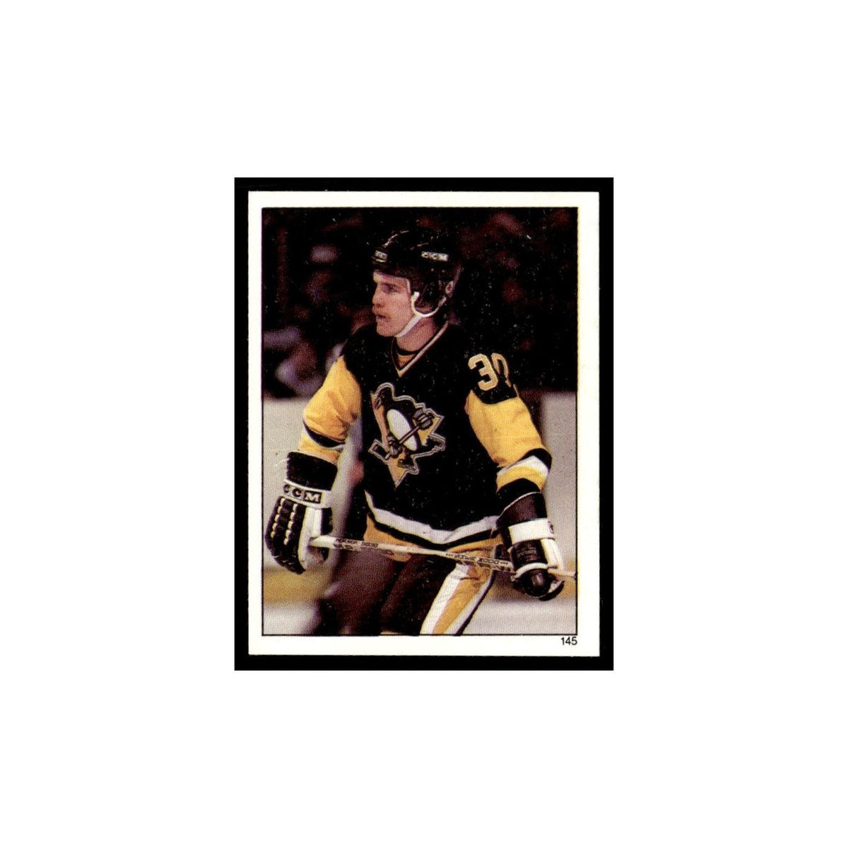 Paul Gardner 1982 Topps Stickers #145 Pittsburgh Penguins Hockey Card EX