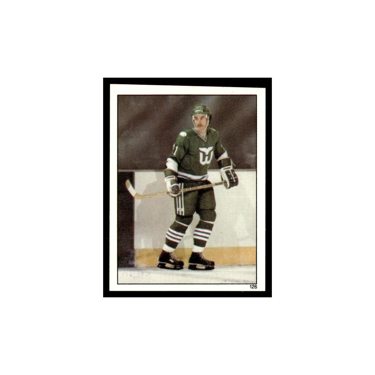 Blaine Stoughton 1982 Topps Stickers #126 Hartford Whalers Hockey Card EX