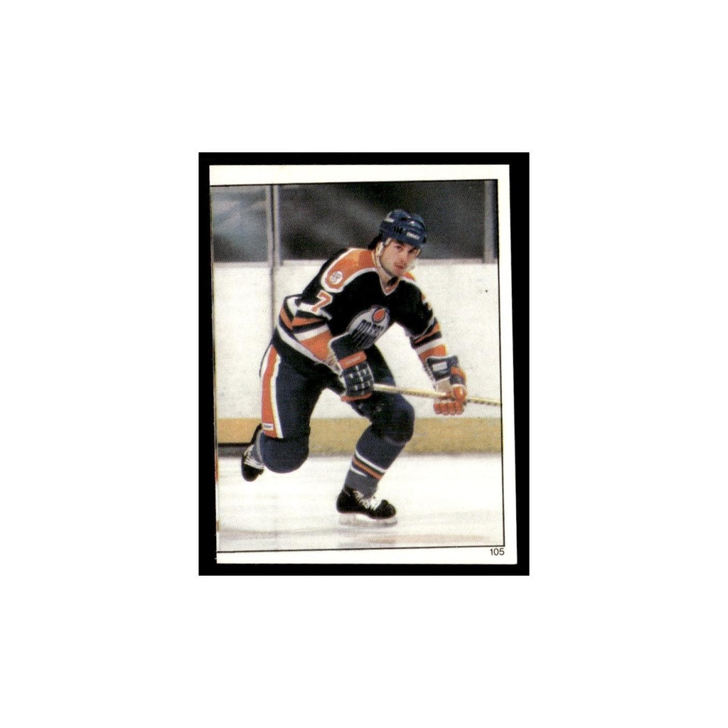 Paul Coffey 1982 Topps Stickers #105 Edmonton Oilers Hockey Card EX