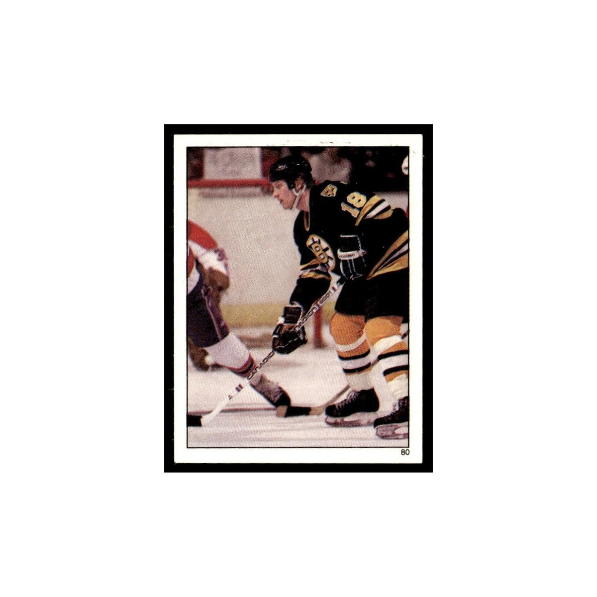 Keith Crowder 1982 Topps Stickers #80 Boston Bruins Hockey Card EX