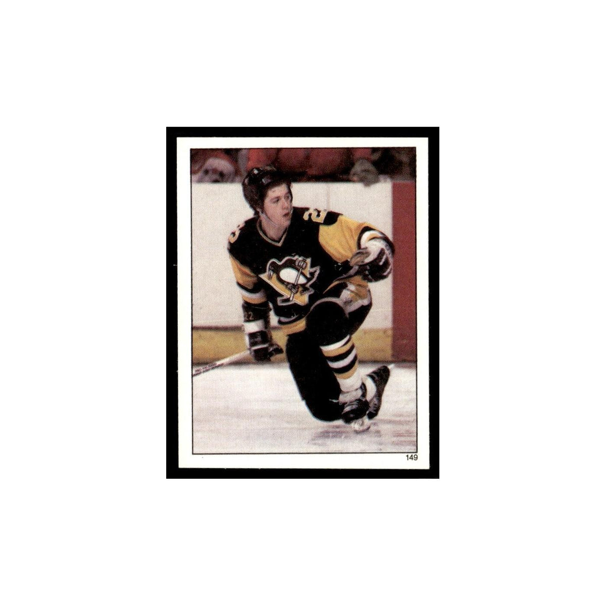 Mike Bullard 1982 Topps Stickers #149 Pittsburgh Penguins Hockey Card EX