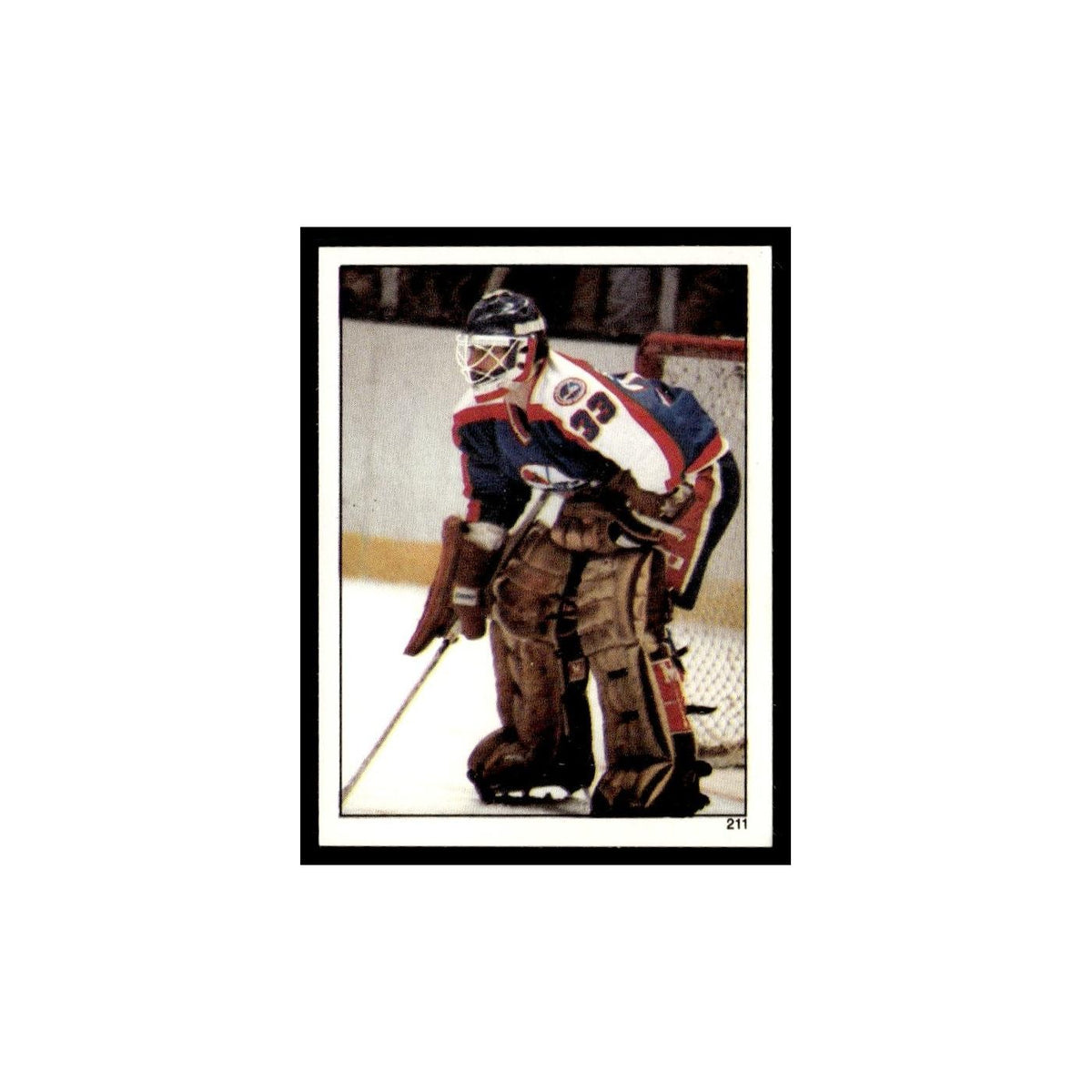 Doug Soetaert 1982 Topps Stickers #211 Winnipeg Jets Hockey Card EX