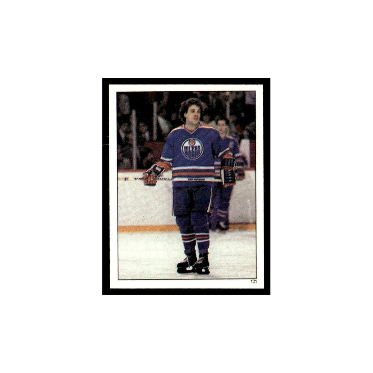 Dave Lumley 1982 Topps Stickers #101 Edmonton Oilers Hockey Card EX