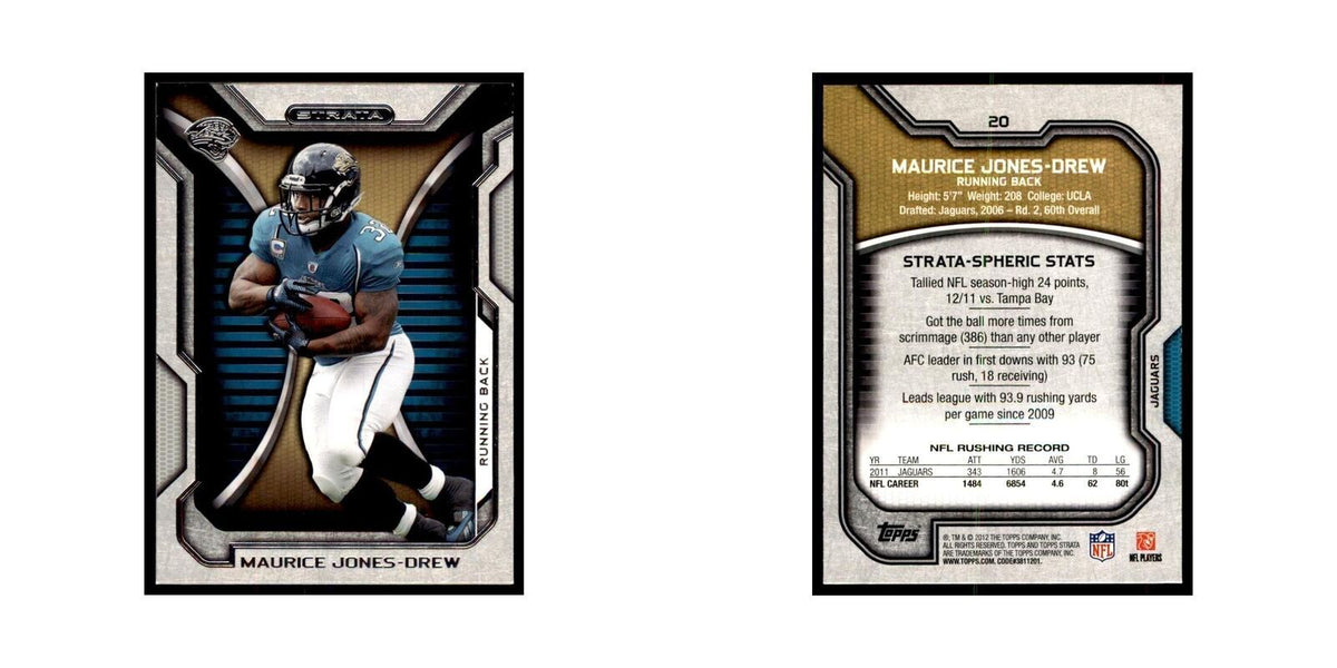 2012 Topps Strata Maurice Jones-Drew Football Cards #20