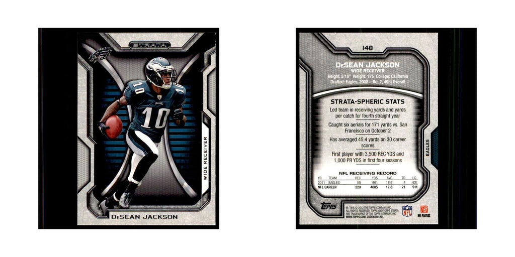 2012 Topps Strata DeSean Jackson Football Cards #148
