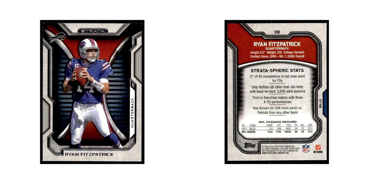 2012 Topps Strata Ryan Fitzpatrick Football Cards #119