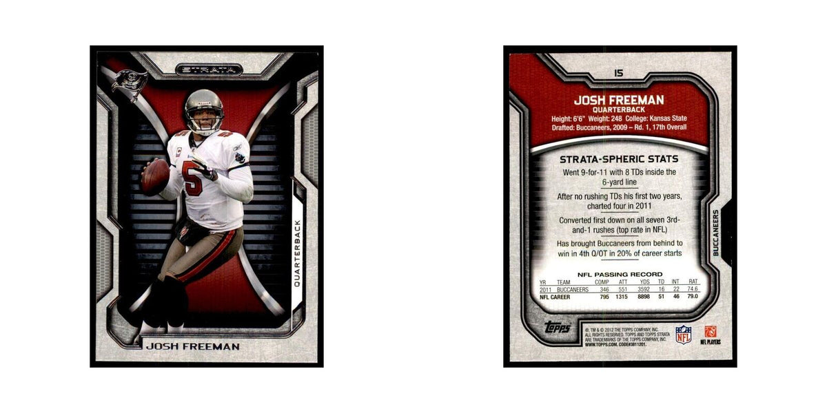 2012 Topps Strata Josh Freeman Football Cards #15