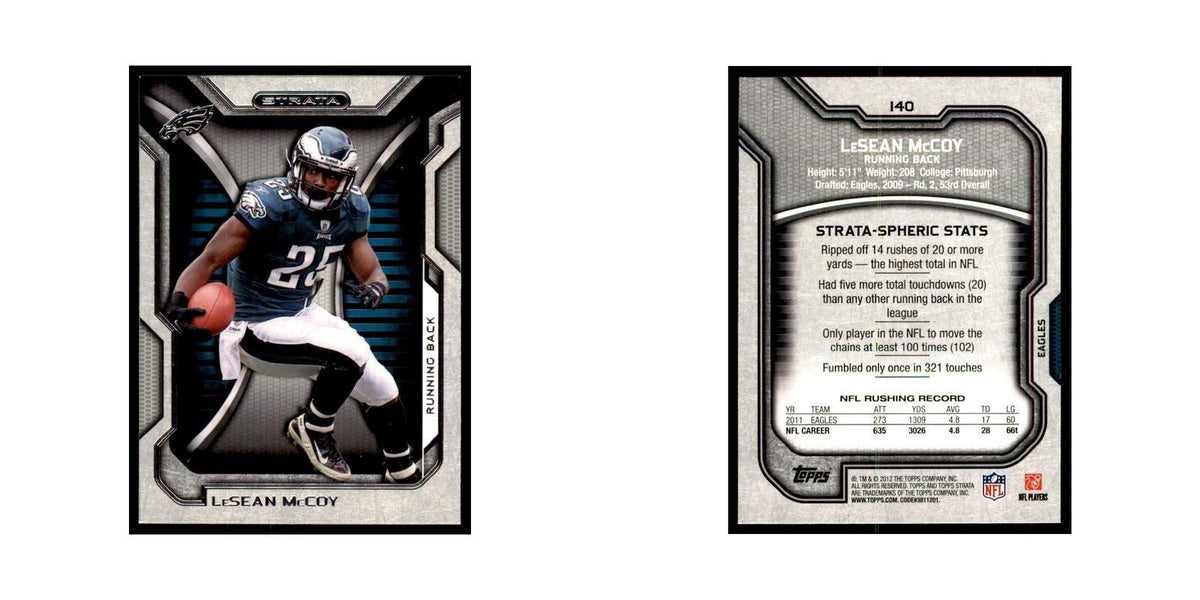 2012 Topps Strata LeSean McCoy Football Cards #140