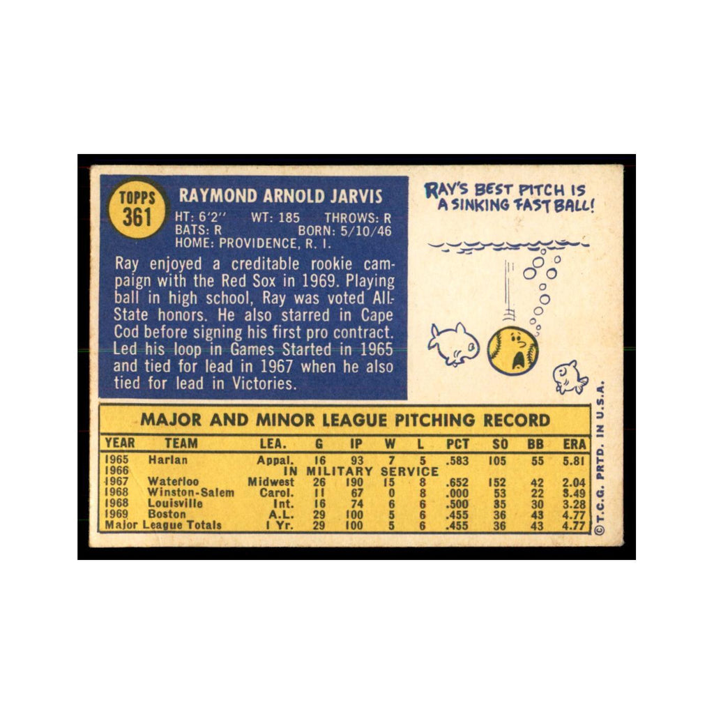 1970 Topps Ray Jarvis Baseball Cards #361