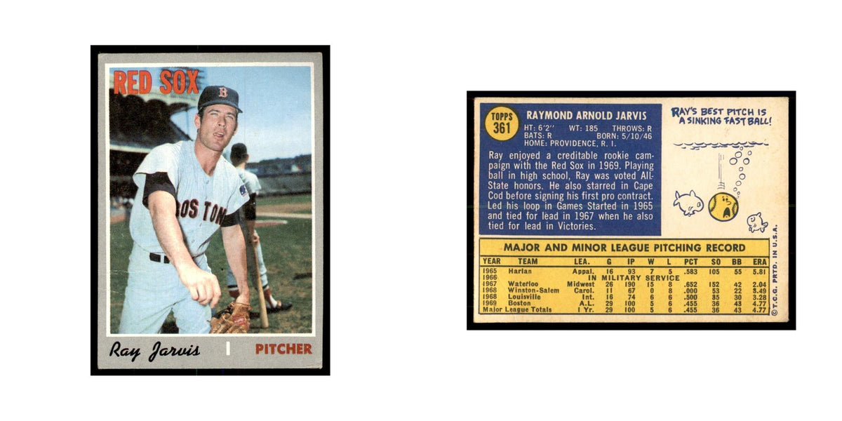 1970 Topps Ray Jarvis Baseball Cards #361
