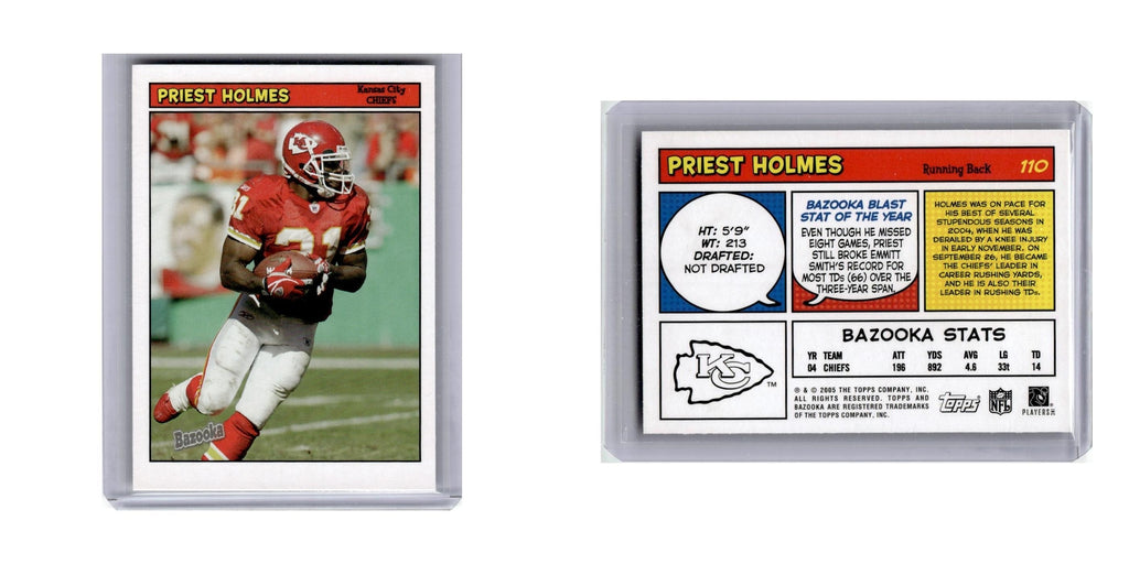 2005 Bazooka Priest Holmes Chiefs #110
