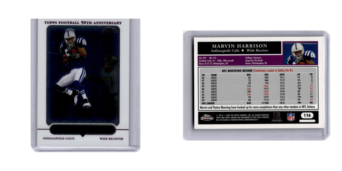 2005 Topps Chrome Marvin Harrison Colts #116