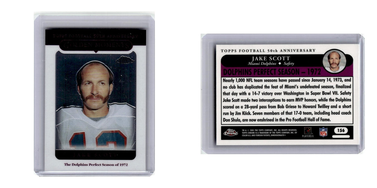 2005 Topps Chrome Jake Scott Dolphins #156