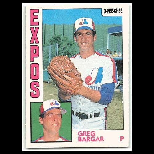 Greg Bargar #292 1984 O-Pee-Chee Montreal Expos Baseball Card MLB NM