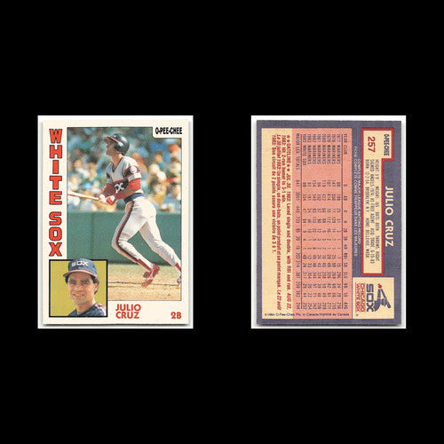 Julio Cruz #257 1984 O-Pee-Chee Chicago White Sox Baseball Card MLB NM