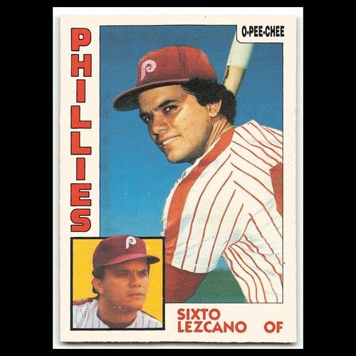 Sixto Lezcano #185 1984 O-Pee-Chee Philadelphia Phillies Baseball Card MLB NM