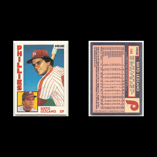 Sixto Lezcano #185 1984 O-Pee-Chee Philadelphia Phillies Baseball Card MLB NM