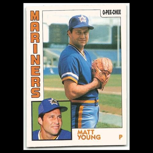 Matt Young #235 1984 O-Pee-Chee Seattle Mariners Baseball Card MLB NM