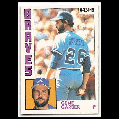 Gene Garber #167 1984 O-Pee-Chee Atlanta Braves Baseball Card MLB NM