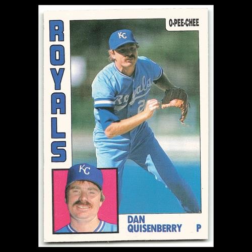 Dan Quisenberry #273 1984 O-Pee-Chee Kansas City Royals Baseball Card MLB NM