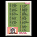 Checklist #233 1984 O-Pee-Chee Baseball Card MLB NM