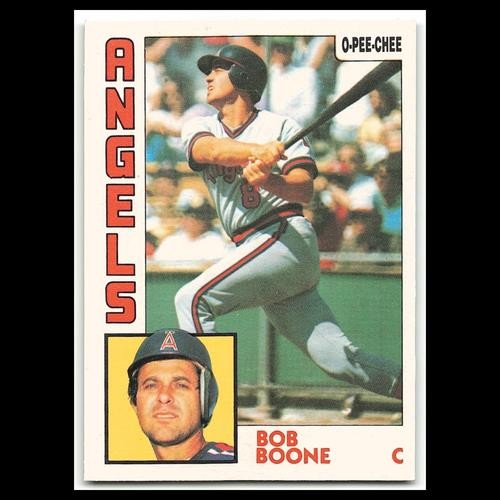 Bob Boone #174 1984 O-Pee-Chee California Angels Baseball Card MLB NM