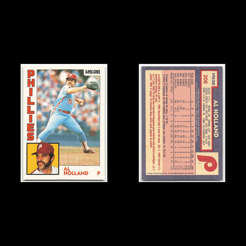 Al Holland #206 1984 O-Pee-Chee Philadelphia Phillies Baseball Card MLB NM