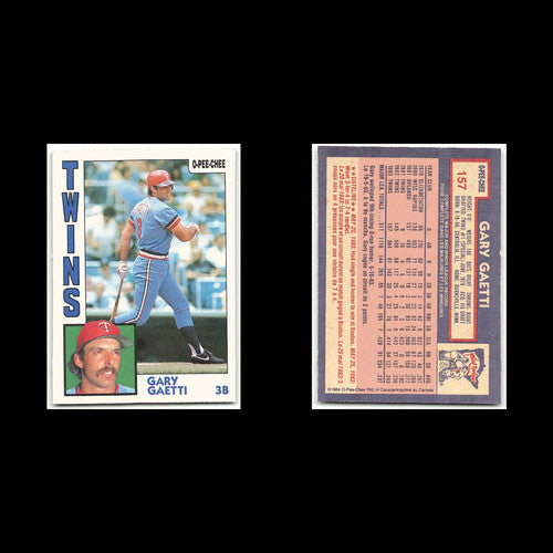 Gary Gaetti #157 1984 O-Pee-Chee Minnesota Twins Baseball Card MLB NM