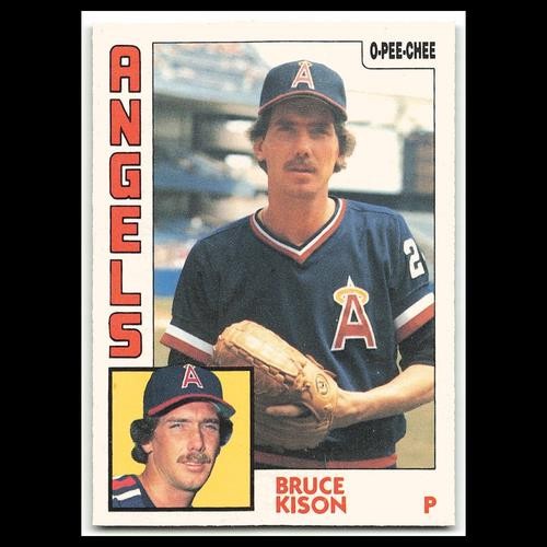 Bruce Kison #201 1984 O-Pee-Chee California Angels Baseball Card MLB NM