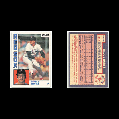 Bruce Hurst #213 1984 O-Pee-Chee Boston Red Sox Baseball Card MLB NM